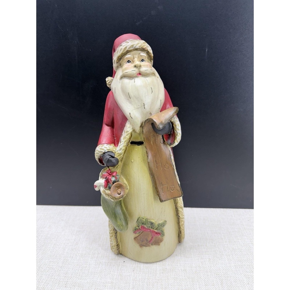 Vintage Santa Claus Figurine Ho Ho Ho Christmas Decor 12" Tall